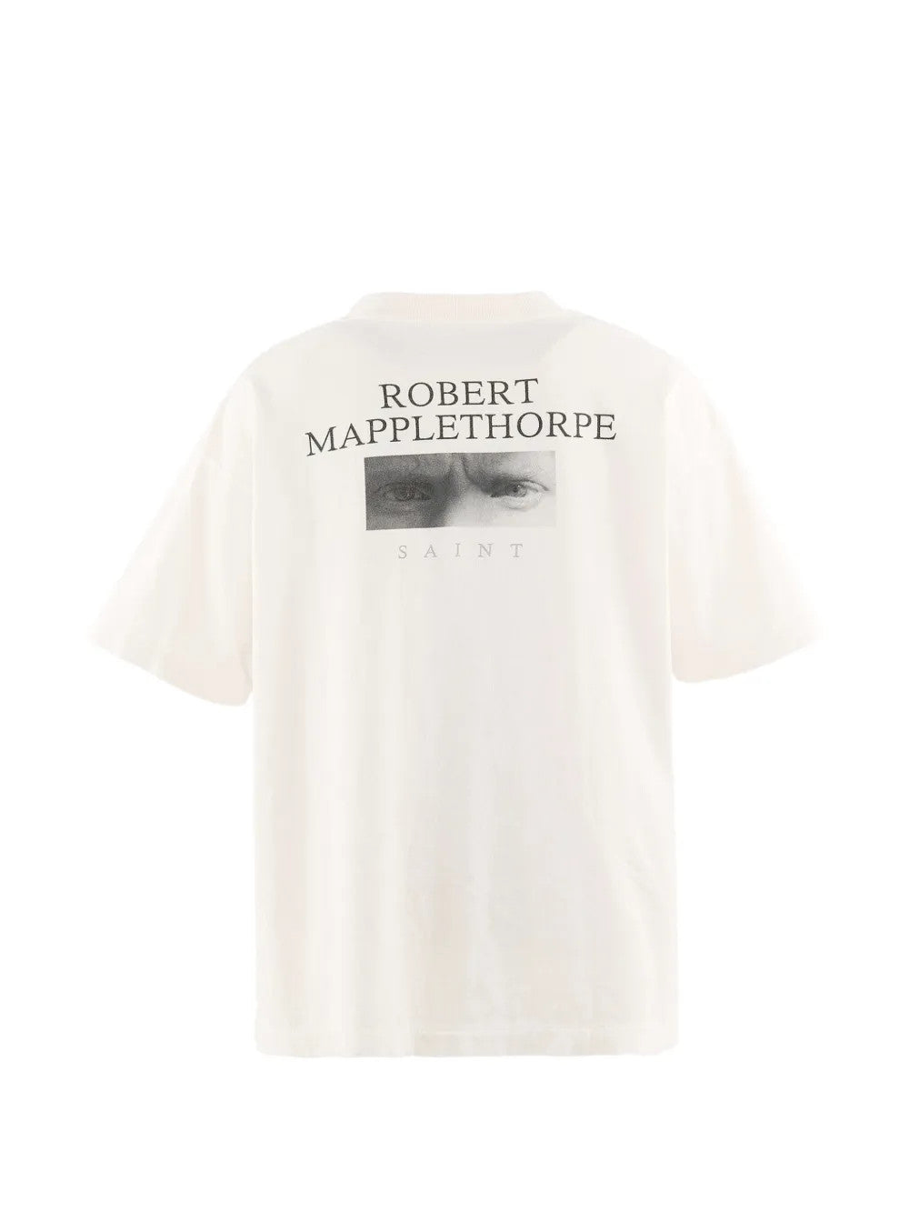 White t-shirt, back view