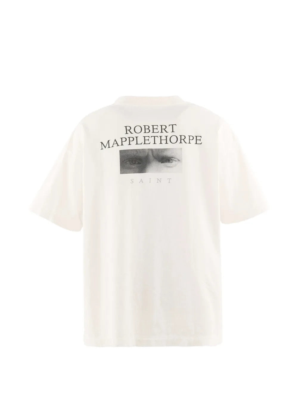 White t-shirt, back view