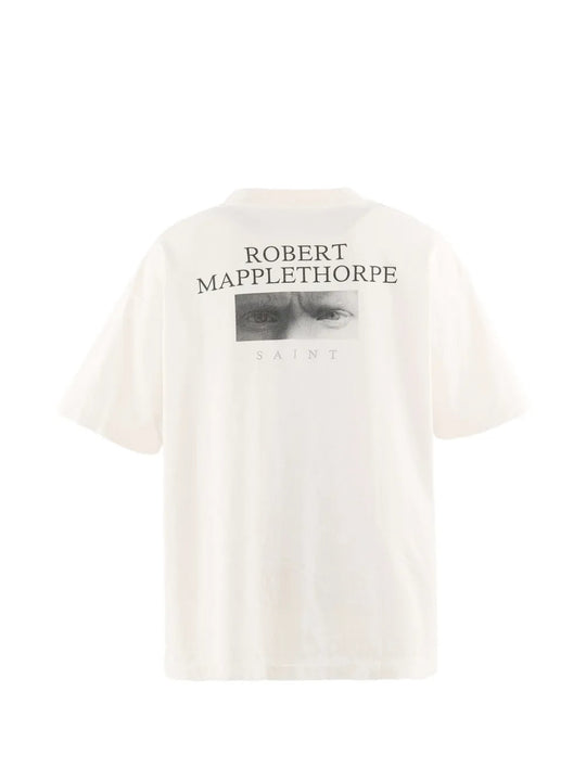 White t-shirt, back view