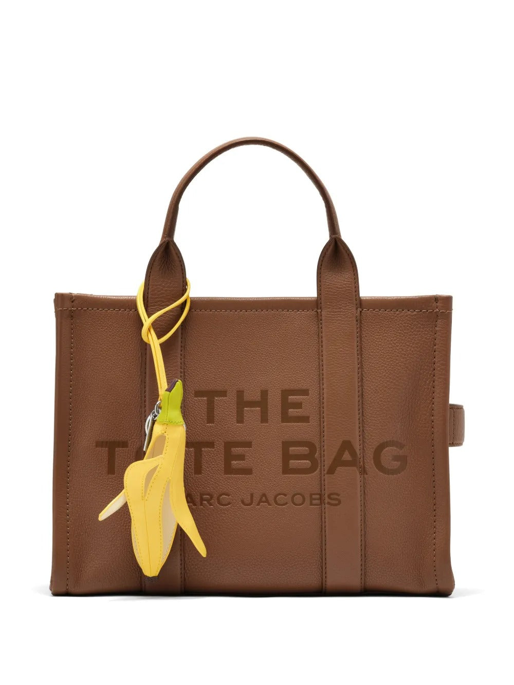 yellow bag charm, front view
