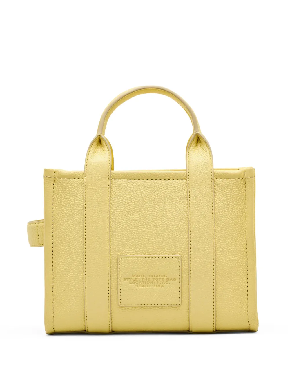 Yellow bag, back view