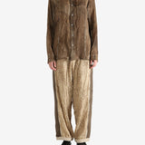 Brown shirt, full body view