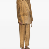 Brown jacket,full body view