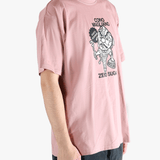 Pink t-shirt, side view
