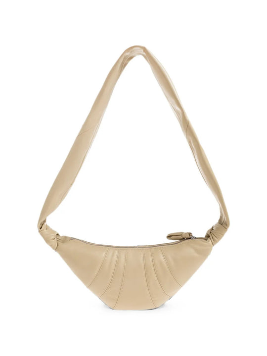 Tan bag, front view