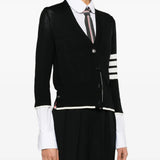 Black knitwear, full body view