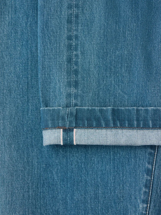 Blue pants, front view