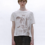 White t-shirt, front view