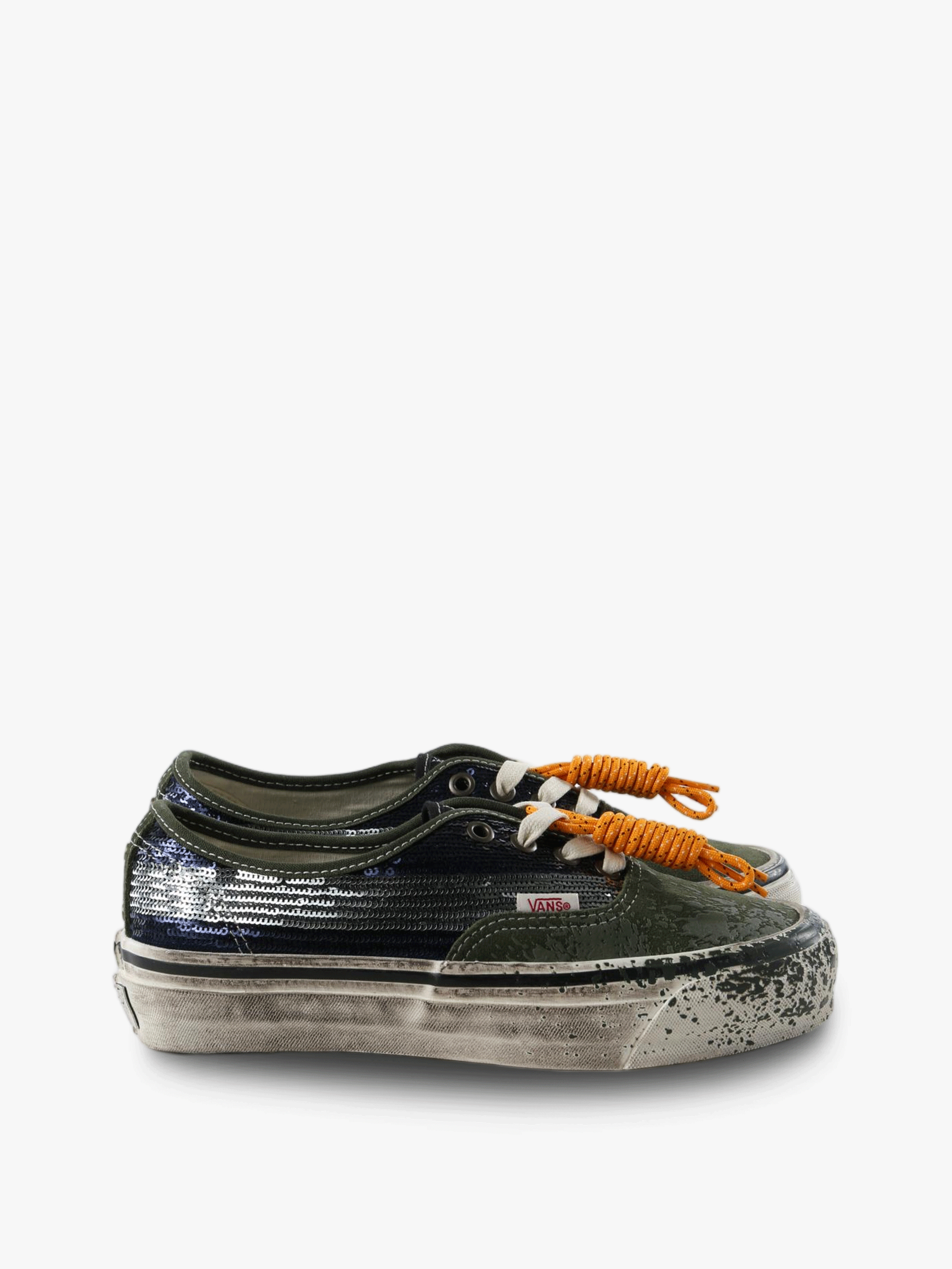 Blue shoes, front view