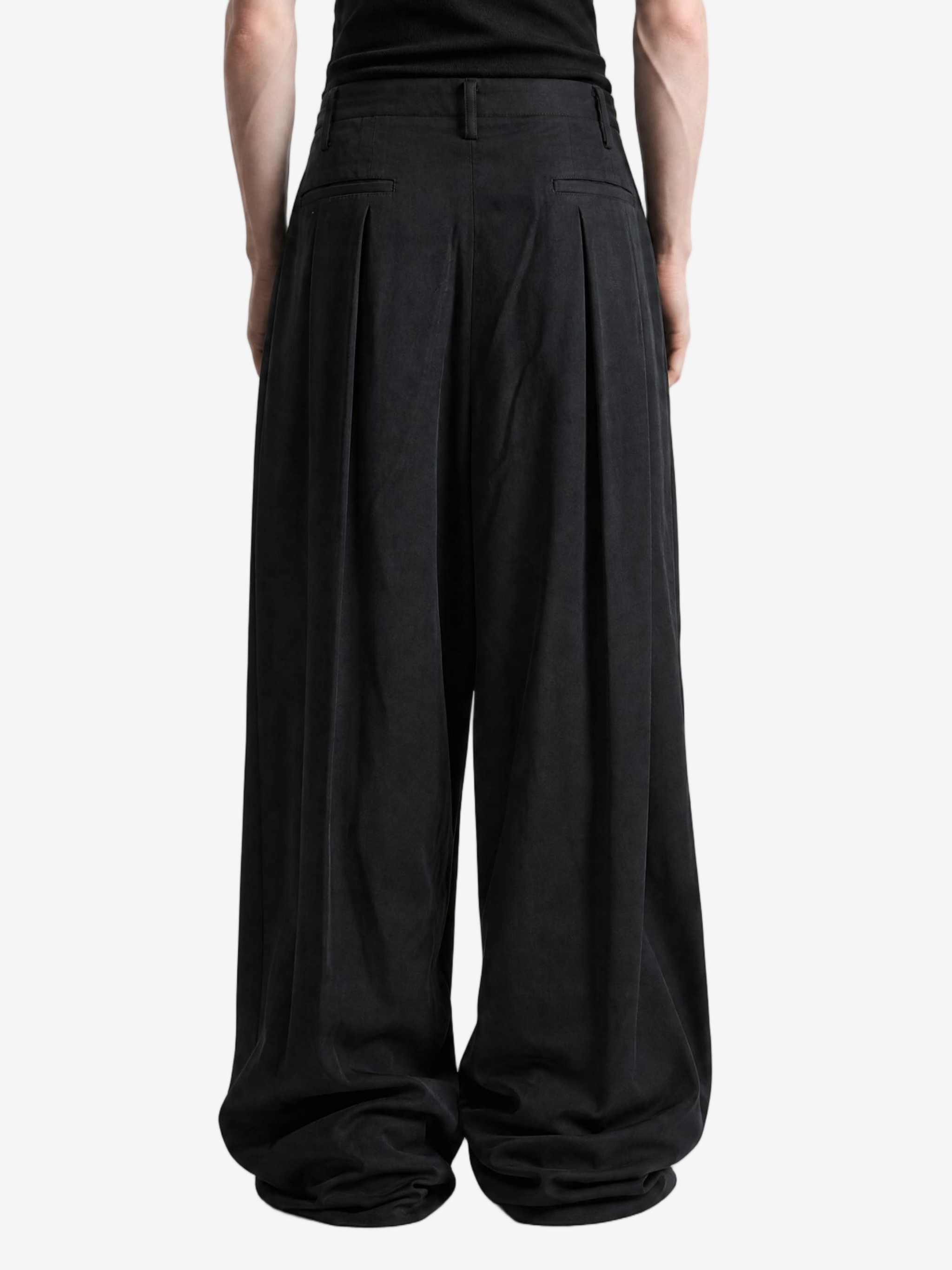 Black pants, full body view