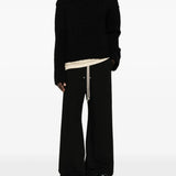 Black knitwear, full body view