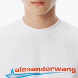 Close up of  White t shirt ,showing texture of the fabric