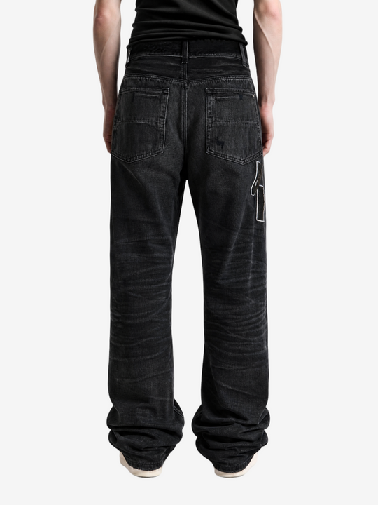 Black jeans, full body view