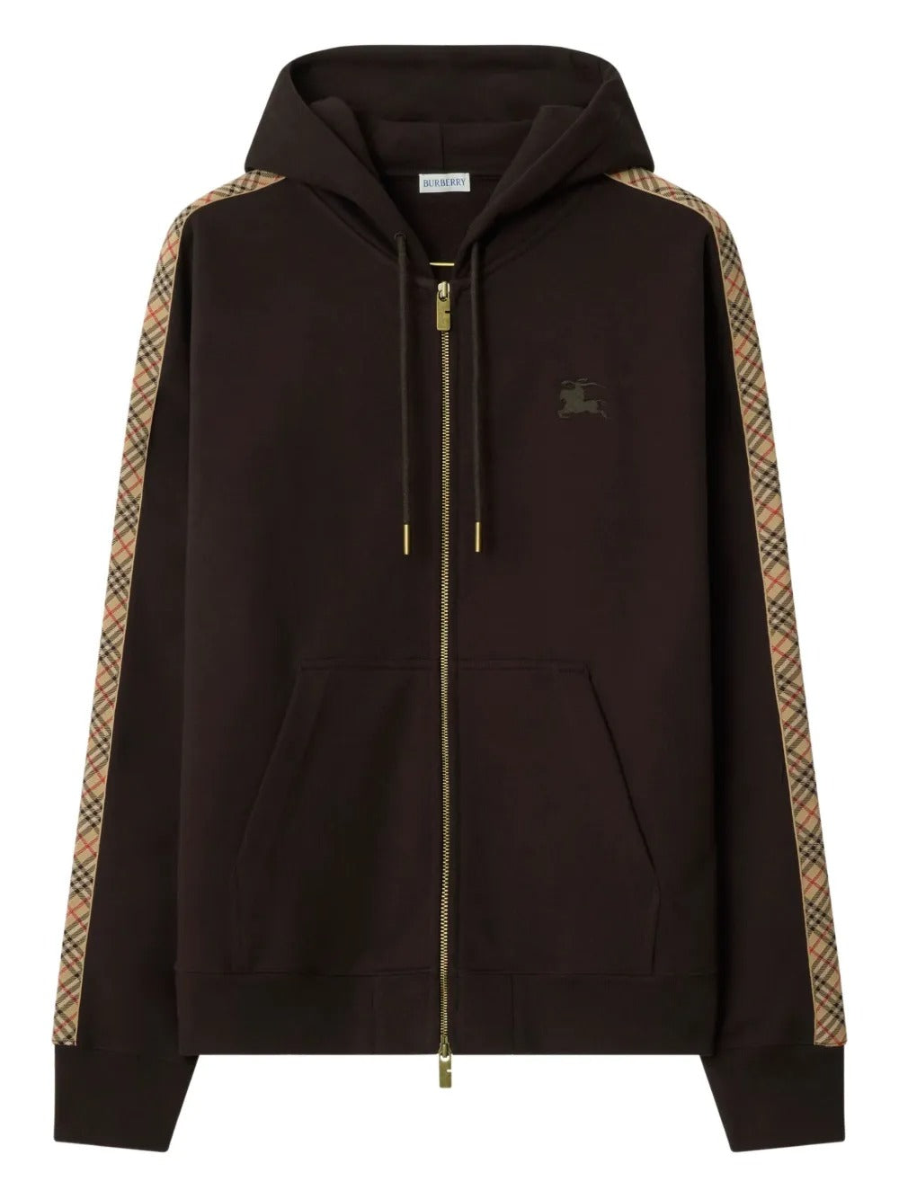 Brown hoodie, front view