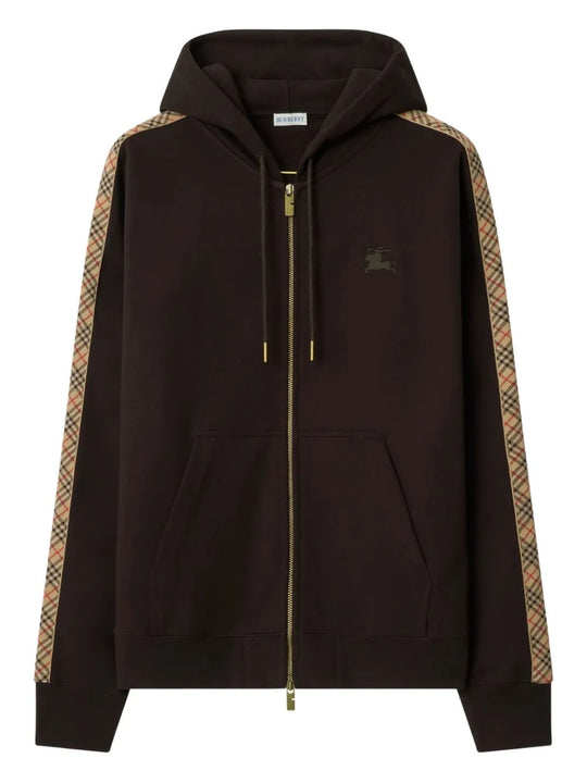 Brown hoodie, front view