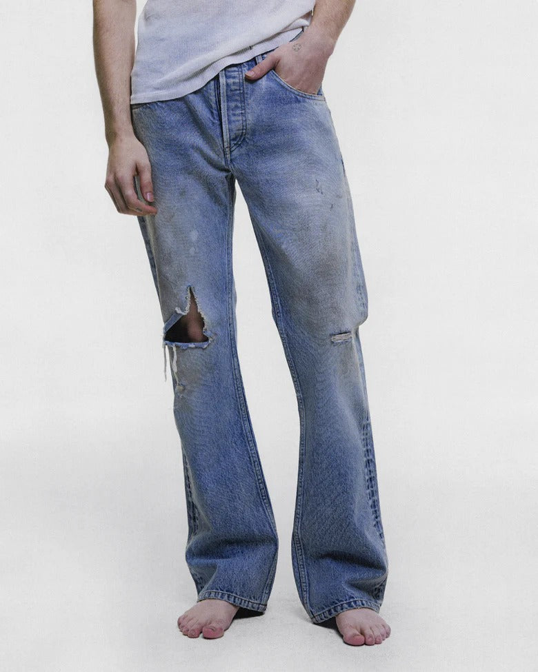 Blue jeans, full body view