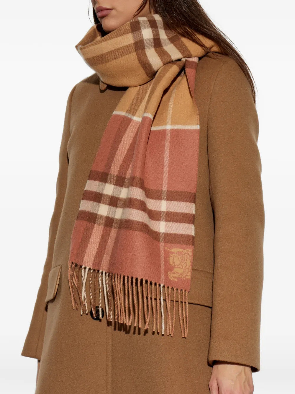 Brown scarf, front view