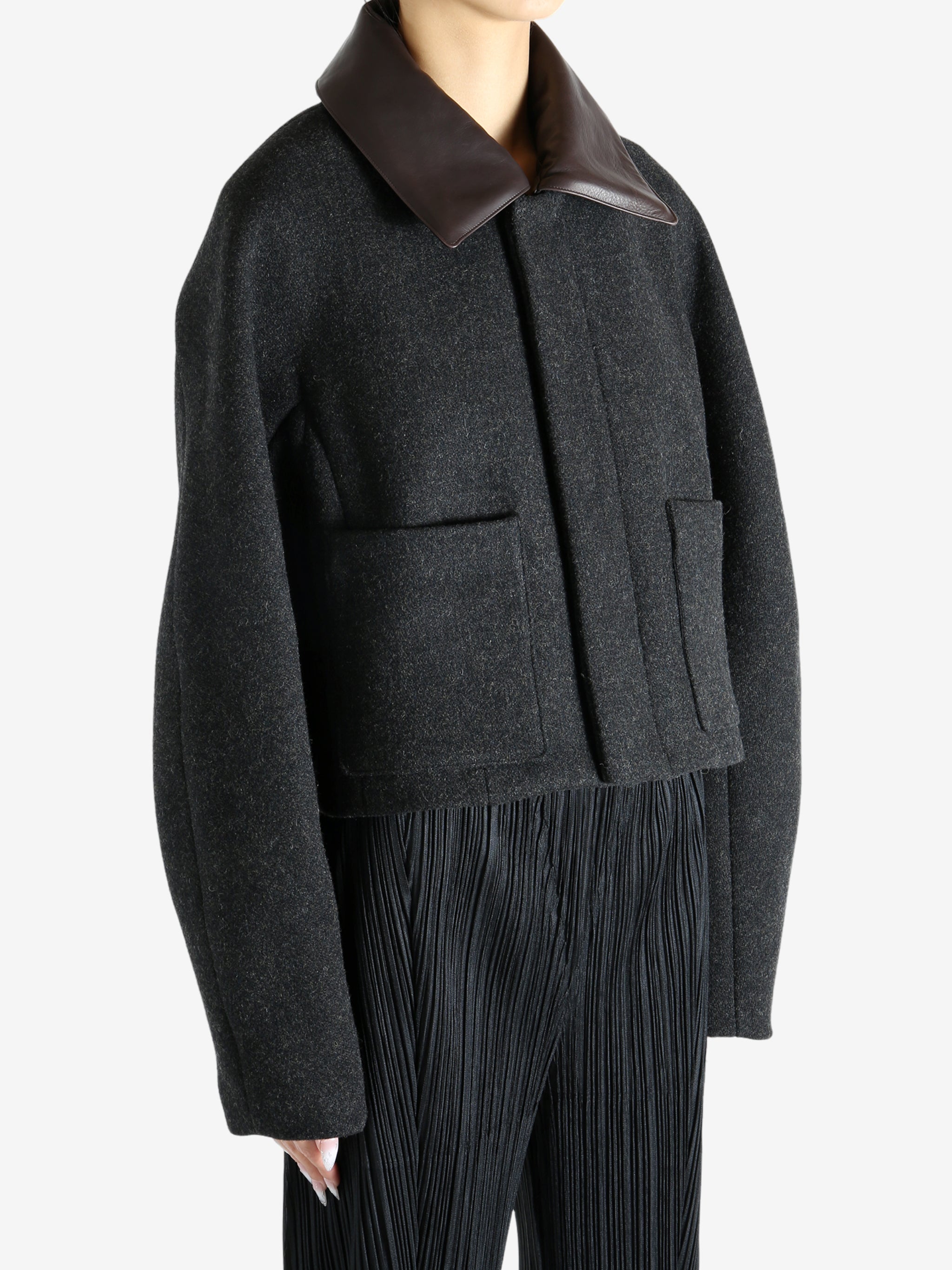 AURALEE - Women Shetland Wool Double Cloth Jacket – Atelier New York