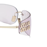 Purple eyewear, front view