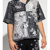 AMIRI - Men Bandana Floral Bowling Shirt