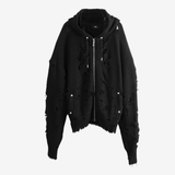 Black hoodie, front view
