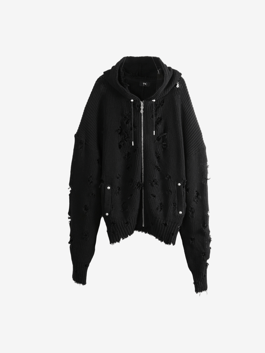 Black hoodie, front view