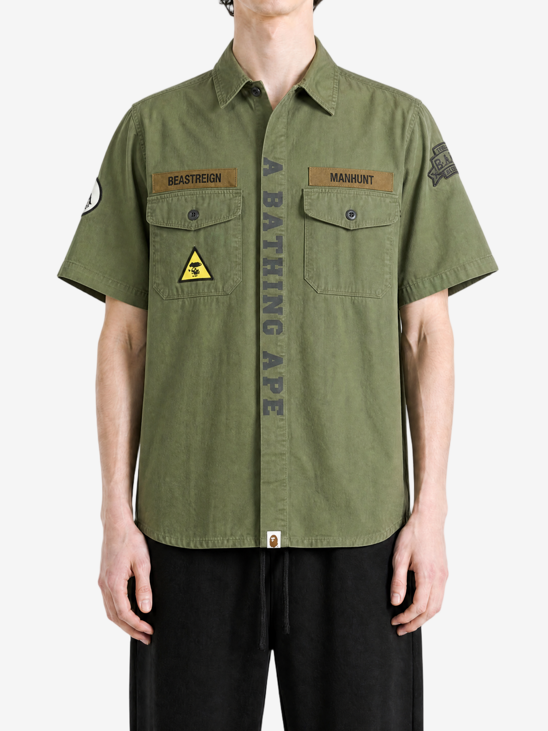 A BATHING APE - Men Multi Patch Cpo Short Sleeve Shirt – Atelier