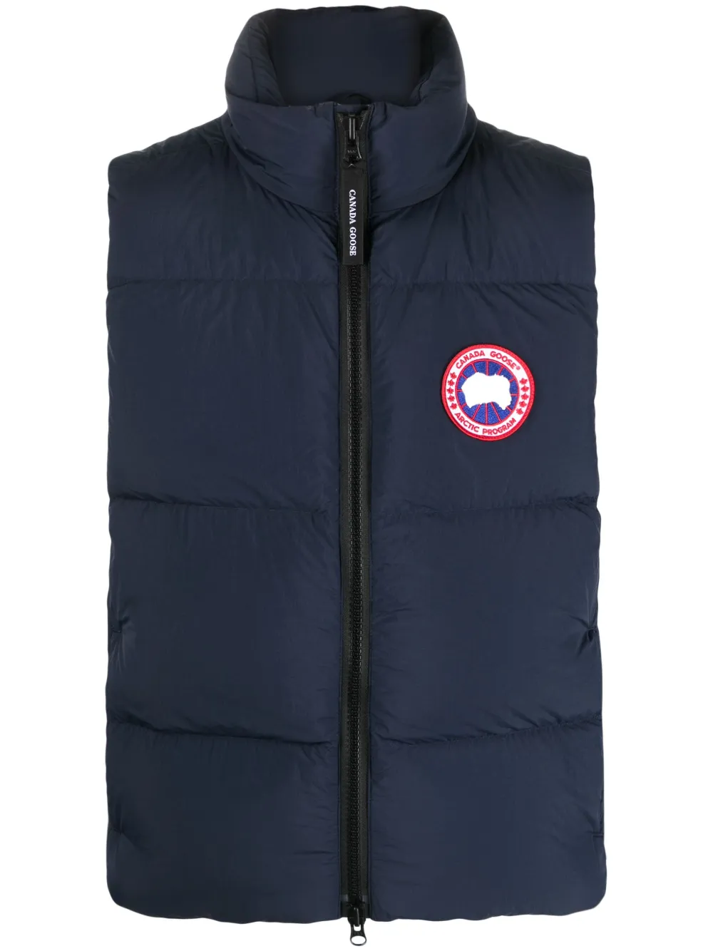 Navy jacket, front view