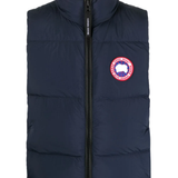 Navy jacket, front view