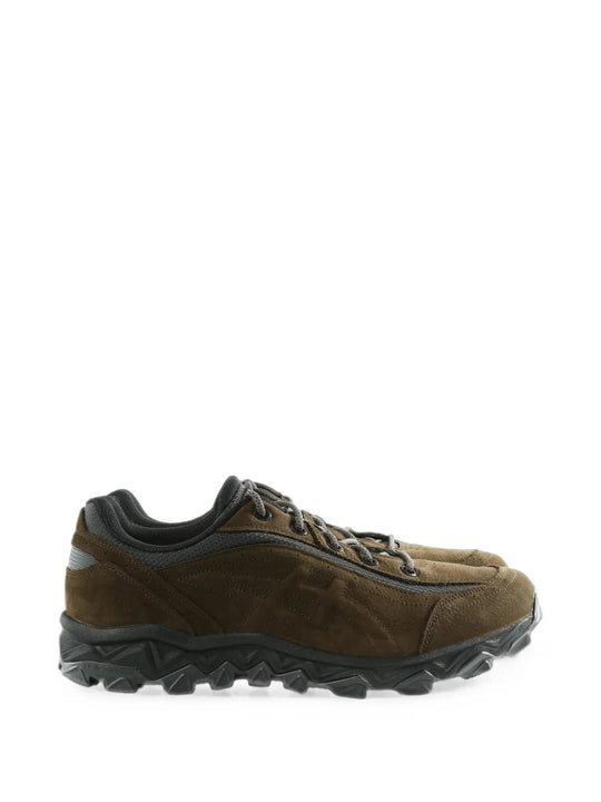 Brown shoes, side view