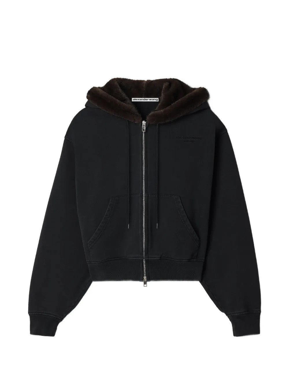 Black hoodie, front view