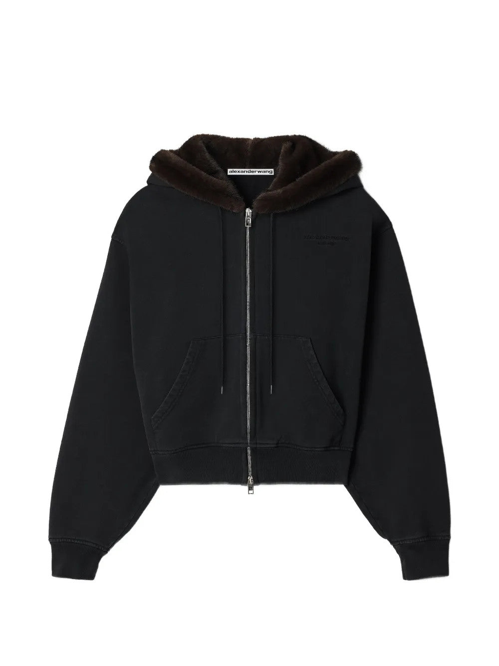 Black hoodie, front view