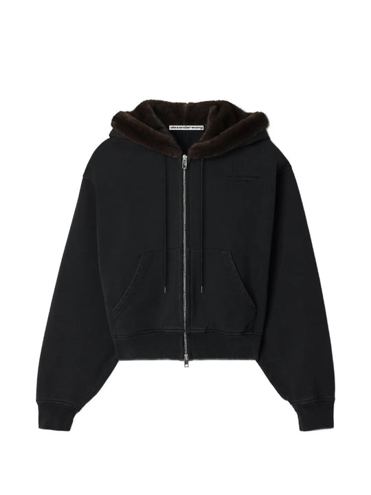 Black hoodie, front view