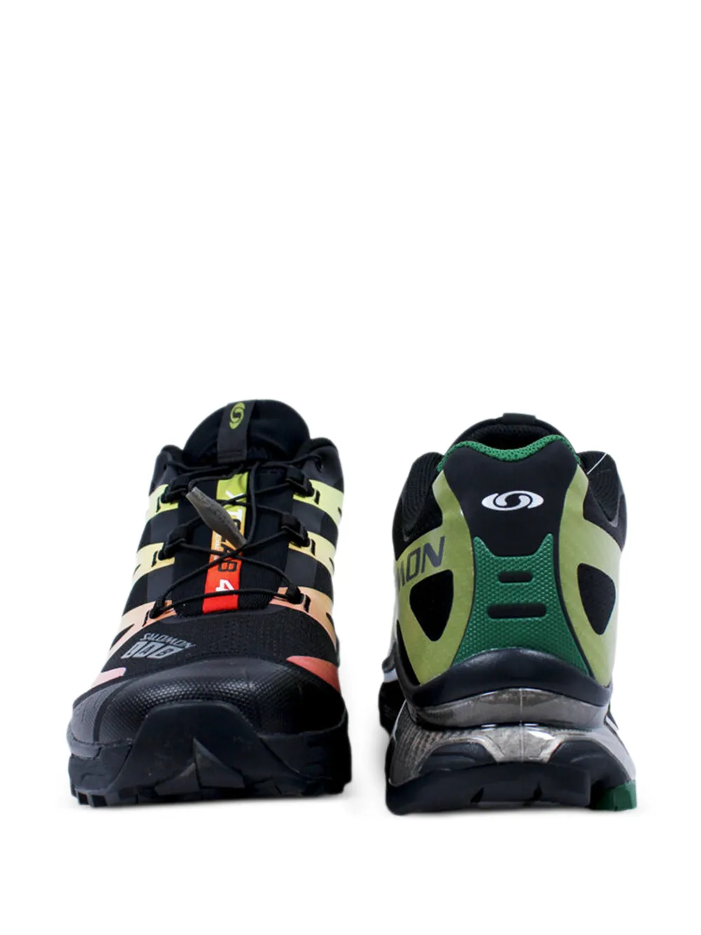 Black sneaker, front view