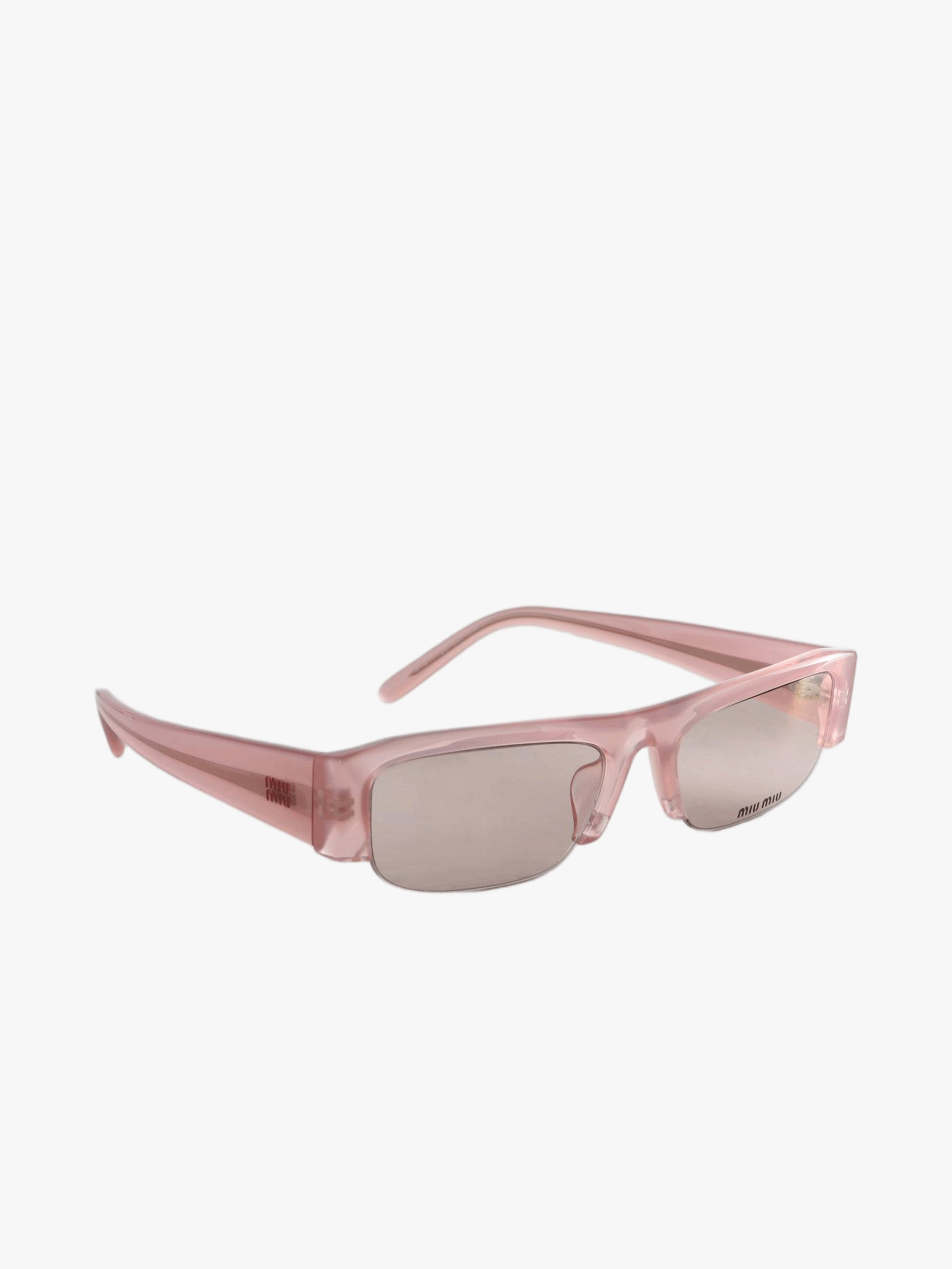 Pink eyewear, front view