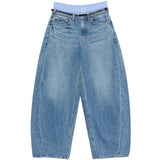 Blue jeans, front view