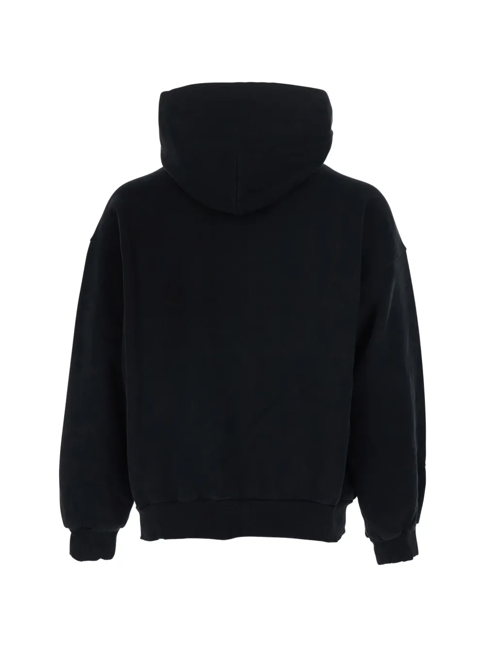 Black hoodie, back view