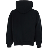 Black hoodie, back view