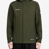 Green jacket, full body view