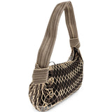 Tan bag, front view