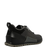 Black sneaker, back view