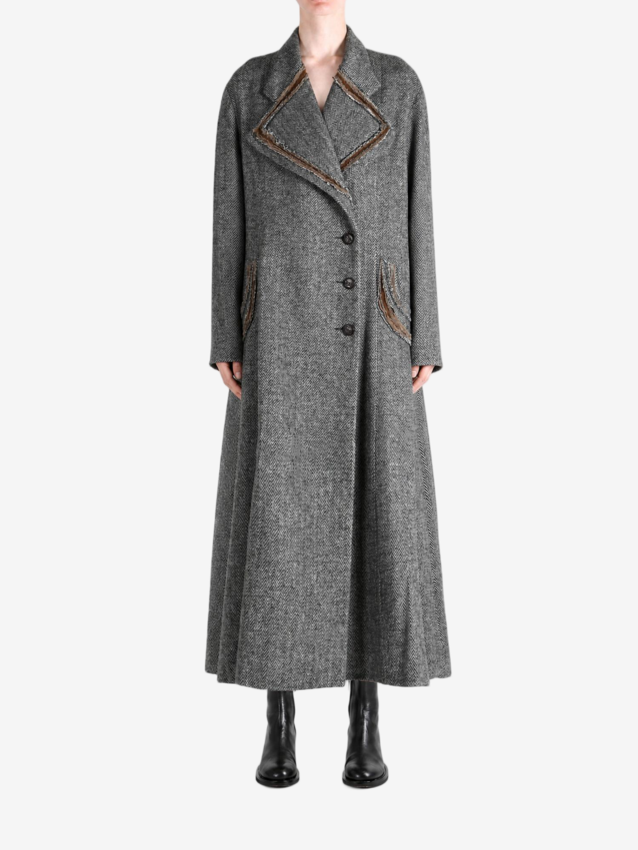 Grey jacket, front view
