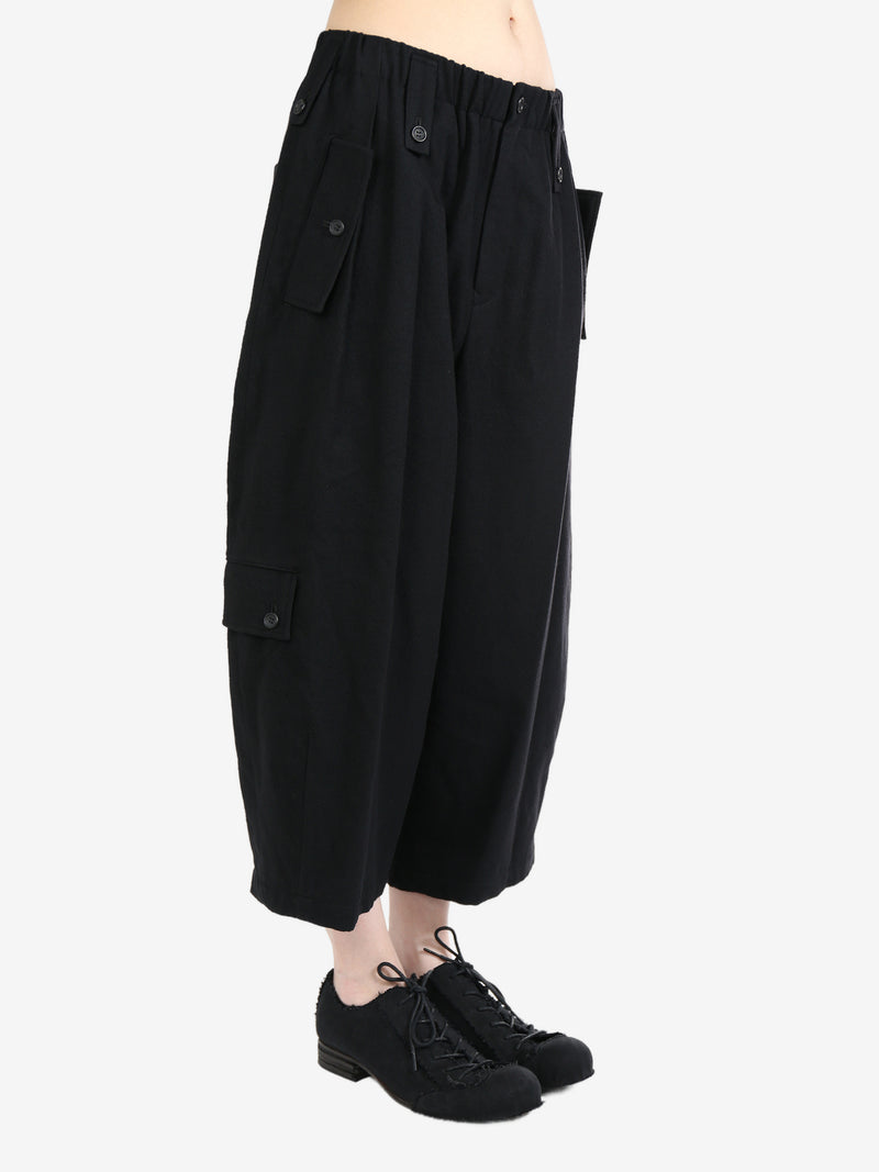 YOHJI YAMAMOTO - Women Pocket Detail Wide Pants