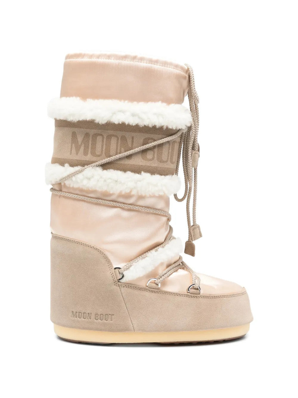 Tan boots, side view