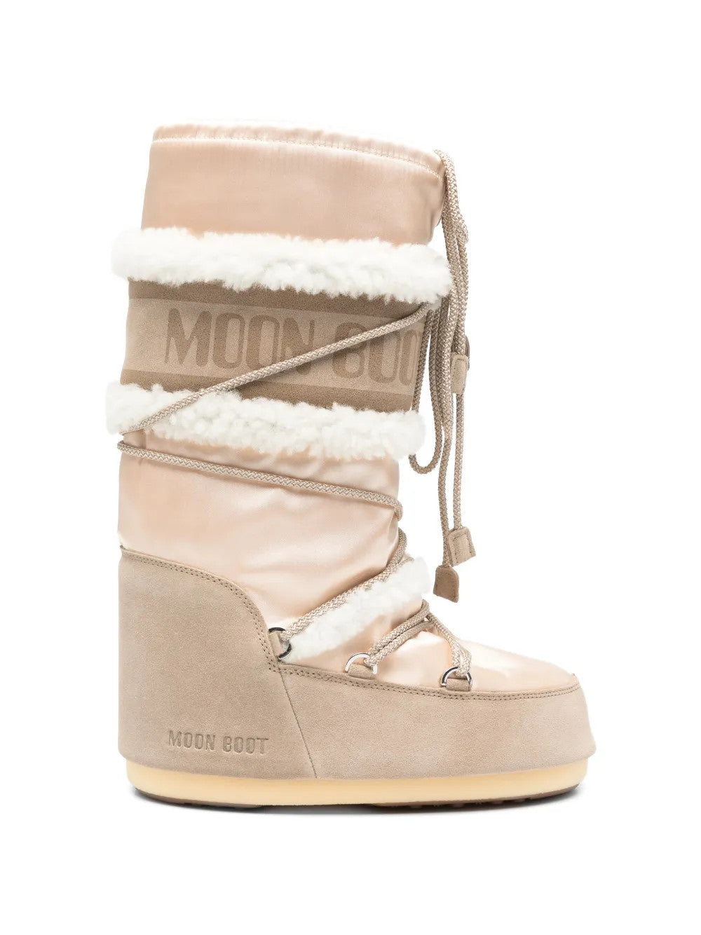 Tan boots, side view