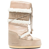 Tan boots, side view