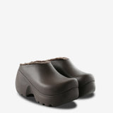 Brown shoes,side view