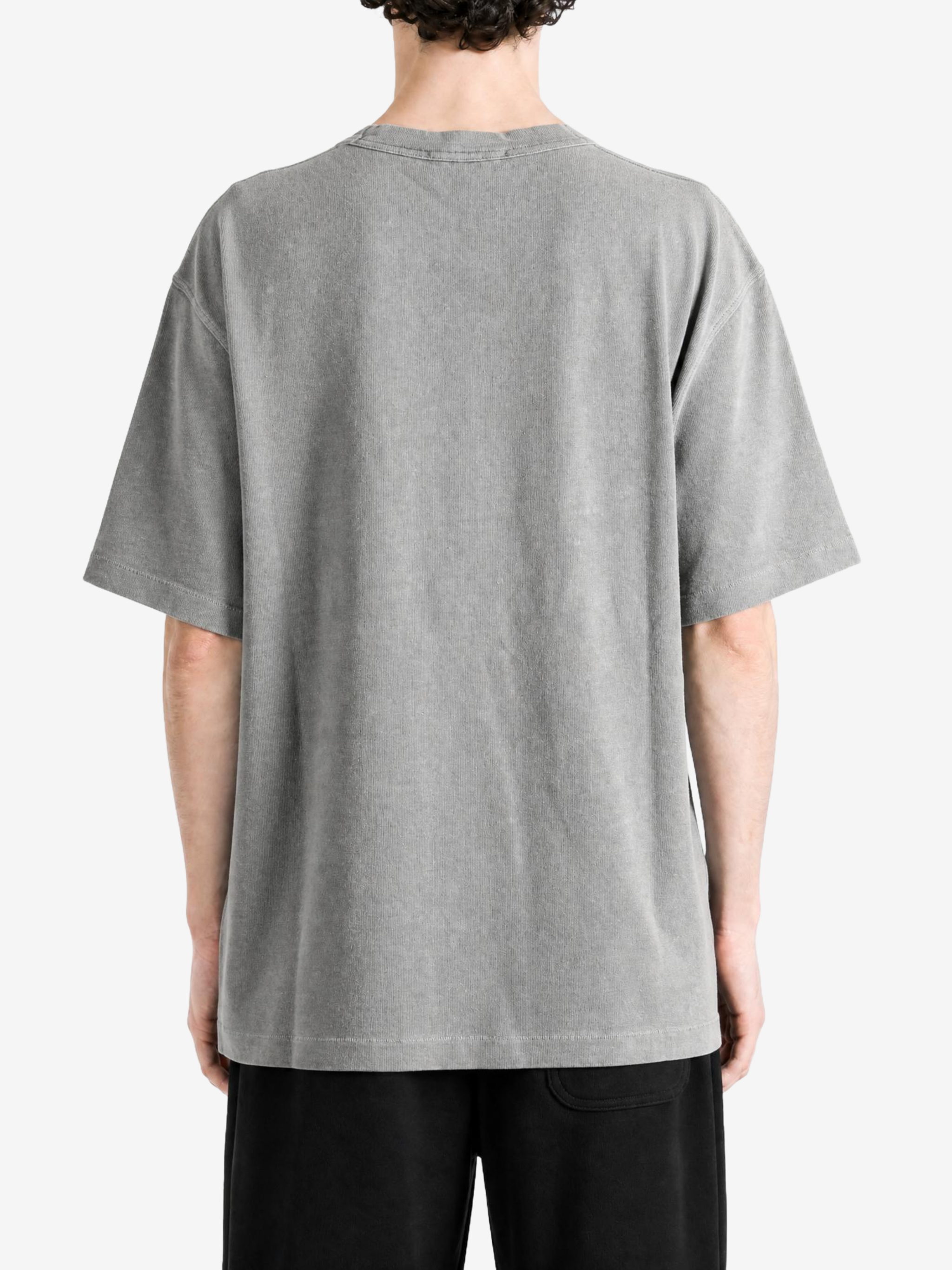 Grey t-shirt, front view