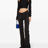 OFF WHITE - Women Sleek Long Sleeve Crop Top