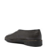 Brown sandals, side view